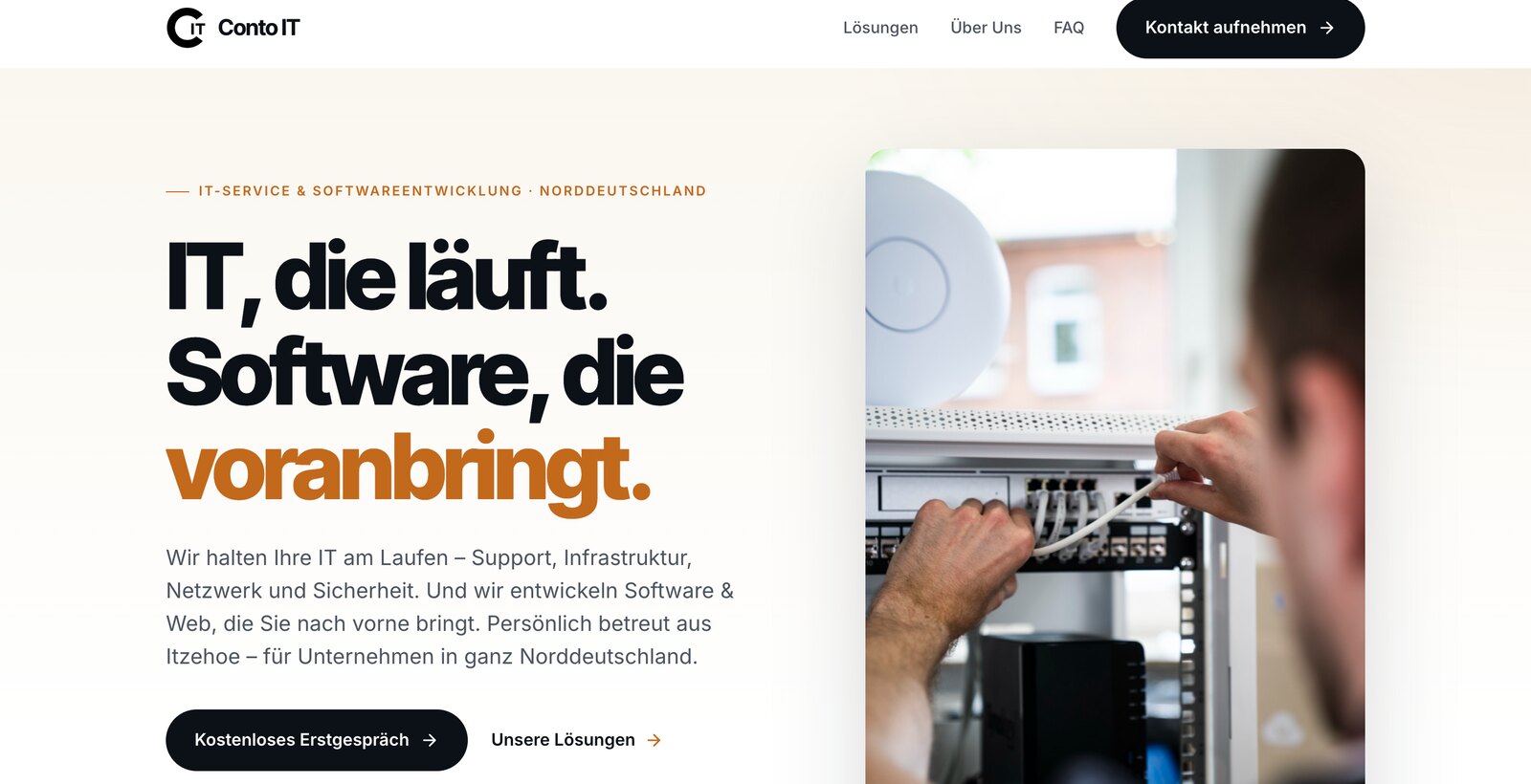 Neue Conto-IT-Startseite