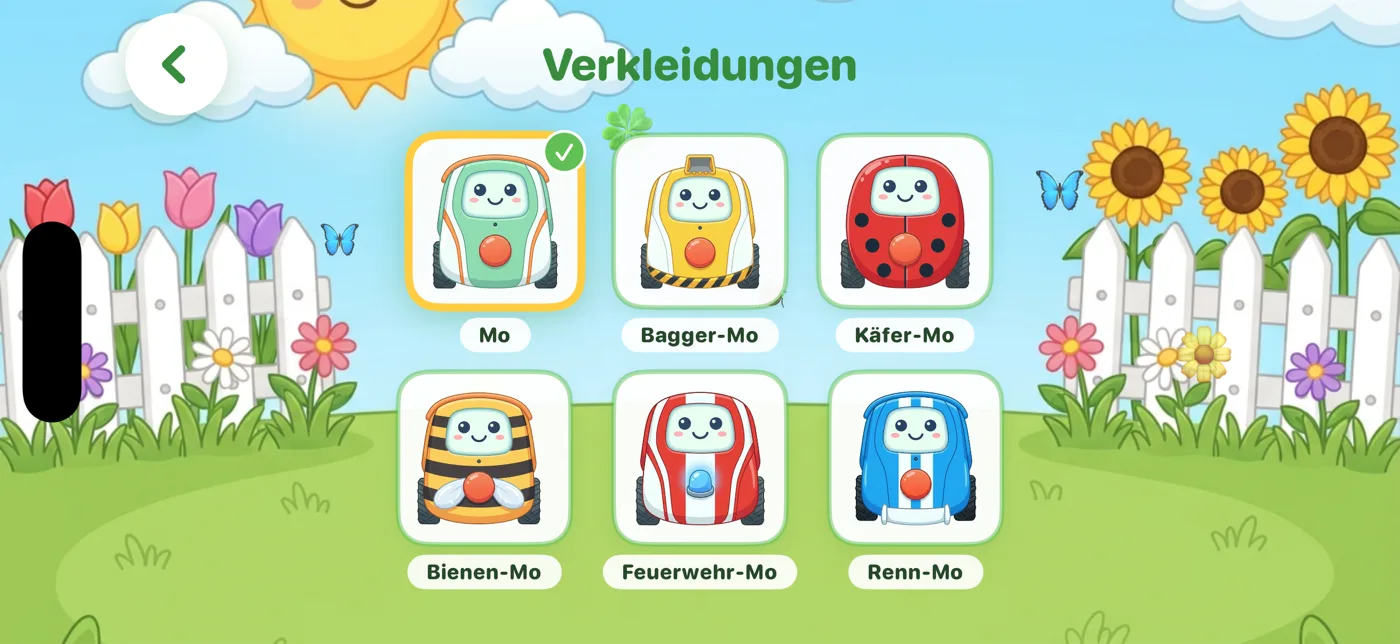 Mos Verkleidungen zum Freischalten